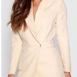 Petite asymmetric blazer dress